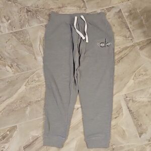 Calvin Klein Kids Light Gray Drawstring Joggers